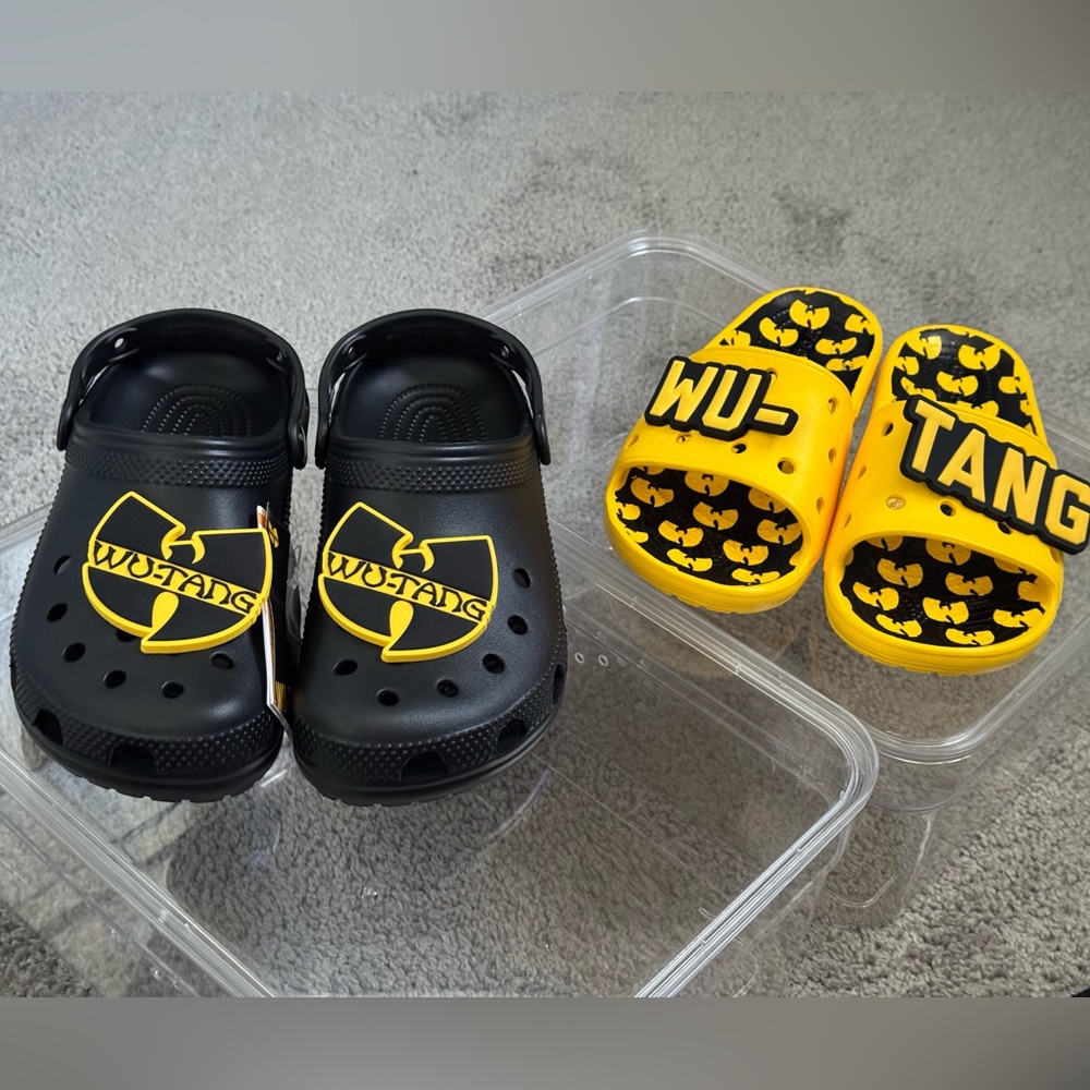 CROCS x Wu Tang Clan BUNDLE! Classic Clog & Classic Slide w9/m7